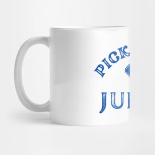 JUNKIE,  Pickleball Junkie, pickleball lover, paddle ball, retro vibe Mug